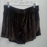 Women's Brown Velvet Shorts NEW XL Photo 1