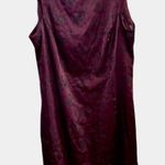 Vintage 90s purple burgundy black glitter floral mini Party Dress whimsigoth Size 10 Photo 0