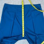 Misook  Pleated Wide Leg Twill Chiffon Tailored Pants Size M‎ Blue Photo 9