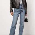 ANINE BING  Benjamin Leather Moto Jacket in Black NWT Photo 1