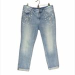 NYDJ Westland Jeweled Boyfriend Jeans Size 10 Photo 2