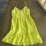 Alice + Olivia FAE SPAGHETTI STRAP MINI DRESS, Lemon Sorbet, Size 4, $395 Photo 7