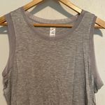 Yogalicious Grey Mesh Accent Workout Tank Top Photo 1