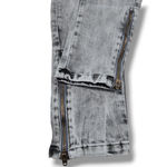  Jeans Size 6 W28"xL27.5" Zara Basic Z1975 Denim Skinny Jeans Ankle Zip Gray Photo 5