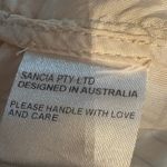 SANCIA The Ines Jumpsuit M White and Tan Check Ruffle crop Size M Photo 9