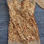 Gold Sequin Cocktail Dress Size 0 Photo 0