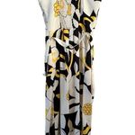 MEIMEIJ YELLOW BLACK SMOCKED BACK ADJUSTABLE SPAGHETTI STRAP BELTED JUMPSUIT S Photo 3