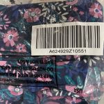 Denim & Co New Adaptive Floral Jersey Mock Neck Long Sleeve Top Blue Size Medium Photo 14