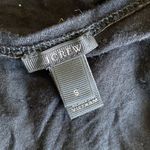 J.Crew Bodysuit Womens Sz Small Black Faux Wrap Long Sleeve Snap Close Deep V Photo 5