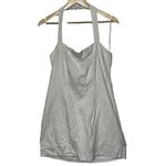 Abercrombie & Fitch  White Linen Halter Sleeveless Sundress Mini Dress Size Large Photo 1