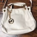 Michael Kors cream and gold purse handbag Photo 2