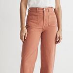 Madewell Emmett 2.0 Wide-Leg Crop Pants in Dried Rose size 25 Photo 0