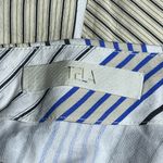 TELA Skirt Italian Minimalist Cottagecore Cotton Blend Layered Belted Sz XXS EUC White Photo 12