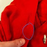 ZARA Basic Orange Red Half Zip Fall Linen Military Style Jacket Women’s XL FLAW Photo 9