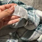 No Boundaries  small Sherpa Women’s Blue Teal White Coat Jacket Hooded Pockets Photo 5