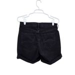Old Navy  High Rise Cuffed Hem Denim Preppy Mom Shorts Black Dark Wash Size 4 Photo 1