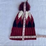 Women's Pom Ball Knit Beanie Hat One Size Winter Cozy Warm White Photo 2
