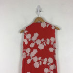 Diane Von Furstenberg  Naira Dress Size 6 Orange Floral 100% Silk Draped Photo 11