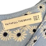 Faithfull the Brand Ilia Floral Print Puff Sleeve Mini Dress Feminine Size 8 Photo 3