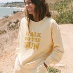 Sandro Cotton Sweatshirt with Lettering “Walk to the Sun” Photo 0