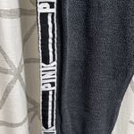 PINK - Victoria's Secret  Black Joggers with Logo Stripes Photo 4