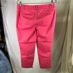 Talbots Petites Pink Cotton Blend Ankle Pants with Lace Up Detail Size 6P Photo 7