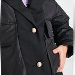 Urban Revivo Black padded jacket with contrast revere collar Blazer Sz 4 Photo 5