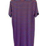 Sonnet James Short Sleeve Play Dress in Blue & Orange Stripe Women’s Size Small Photo 2