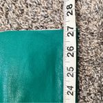 Alice + Olivia Green Faux Leather Wide Leg Pants Womens 4 Altered Corpcore Photo 1