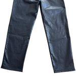 ASOS Women’s High Waisted Coated Wax Straight Leg Jeans Size 34/32 Black Photo 5