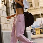 Free People Movement NWT  For The Win Joggers Size: s Color: Candy Pink Heather  $98 Retail Sold as is no refunds returns or cancellations Photo 0