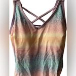 Pastel Ruched Tankini with Skirt Pink Photo 3