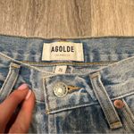 AGOLDE Parker Light Blue Distressed Jean Shorts 26 Photo 4