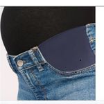 DL1961 Maternity Dark Wash Bardot Cropped Jeans Size 30 Blk Pro 360 Comfort Euc Blue Photo 1