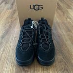 UGG  black suede lace up shoes sneakers waterproof women’s 7 new Photo 1