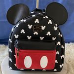 Disney NWT 's Mickey Mouse with 3D Ears and All Over Print Backpack Photo 9