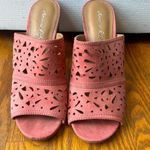 American Eagle Peep toe laser cut heels in size 7.5 Photo 0