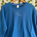 secret treasures Blue “just a little moody” sweatshirt long sleeve Photo 2