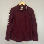 Ariat Real Maroon Fitted Button Up Photo 0