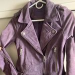 BLANK NYC  purple 100% leather jacket Photo 8