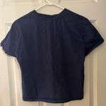 Wildfox 100% Cotton Cropped Wine & Pasta Tee in Navy, Size S Photo 5