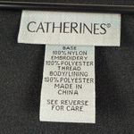 Catherines Top Womens 2X Black Multi Embroidered Floral Sheer 3/4 Sleeve Blouse Photo 5