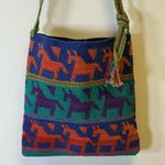 NWT Guatemala Hand Woven Bag Adjustable Strap Crossbody or shoulder Colorful Red Photo 0