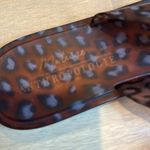 Anthropologie Matisse Jelly Slide Sandals Tortoise Leopard Print Brown Size 9 Photo 3