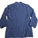 Orvis Sporting Traditions Lyocell/Cotton Indigo Womens Top Size 8 Blade Collar Photo 3