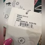 ÉTICA DIANA TOP JADE Linen blend Size XS Snap Buttons long sleeves collared NWT Blue Photo 7