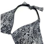 Gideon Oberson Paisley Snake Skin Halter Bikini Top Black Size undefined Photo 3
