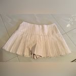 ZARA Pleated Skort features a high waist, wrap front, side buckle, pleat details Photo 15