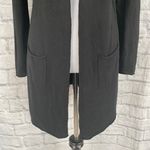 New York & Co. women S open front cardigan w/pouch pockets black Photo 1