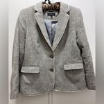 Talbots  Alberdeen Suit Jacket Sz 12. Gray Wool Herringbone Dress Photo 1